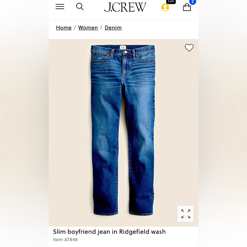 J Crew Slim Boyfriend Jeans